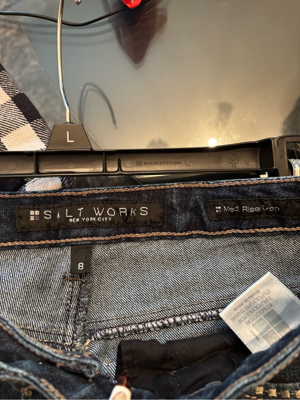 Salt Works Women’s Cropped Denim Jeans - Picture 2 of 5